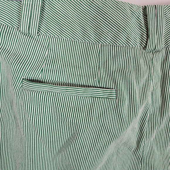 Banana Republic Martin Fit Shorts Womens 4 Green‎ Stripe Preppy Country Club - Picture 12 of 12